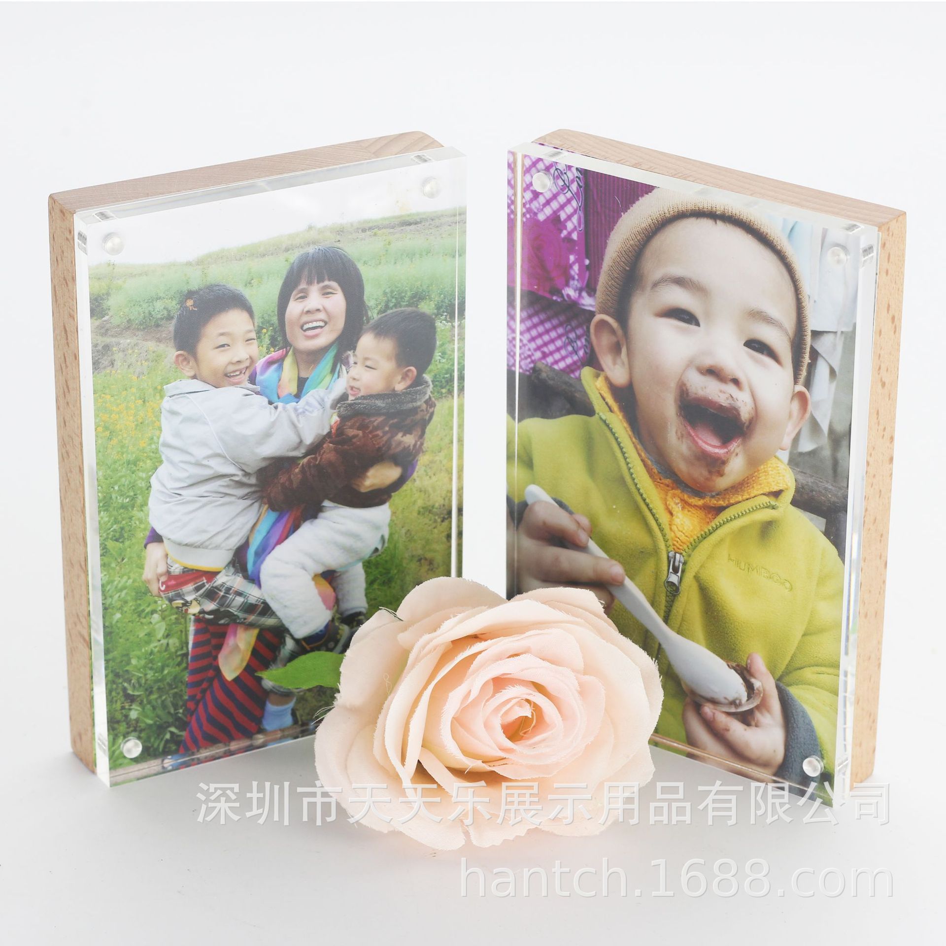 Quality wooden cartoon fresh photo frame
