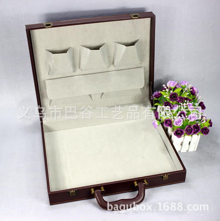 厂家公文箱皮质高档包装盒pu皮质交房盒交房钥匙箱房产资料箱