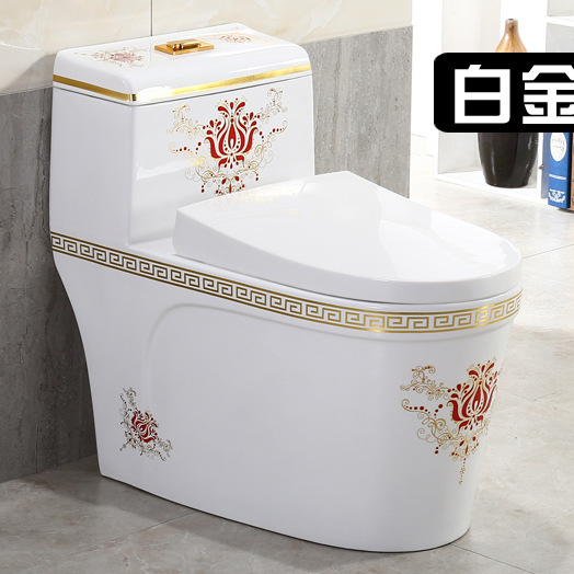Baño inodoro hogar ultra-grande bombeo inodoro ahorro de agua color mudo color oro fábrica al por mayor image 8