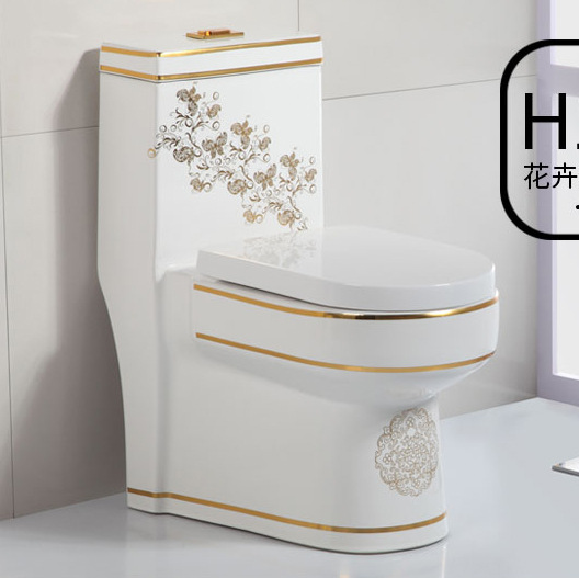 Baño inodoro hogar ultra-grande bombeo inodoro ahorro de agua color mudo color oro fábrica al por mayor image 14