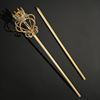 New hollow design water droplet scepter Crown magic fairy stick exquisite elegant appearance wedding props