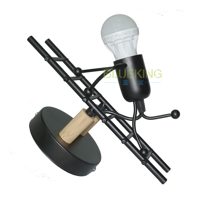 Estilo Europeo retro decorativo lámpara de pared pasillo lámpara corredor lámpara hierro estilo industrial espejo faro CAFÉ Tienda lámpara al por mayor