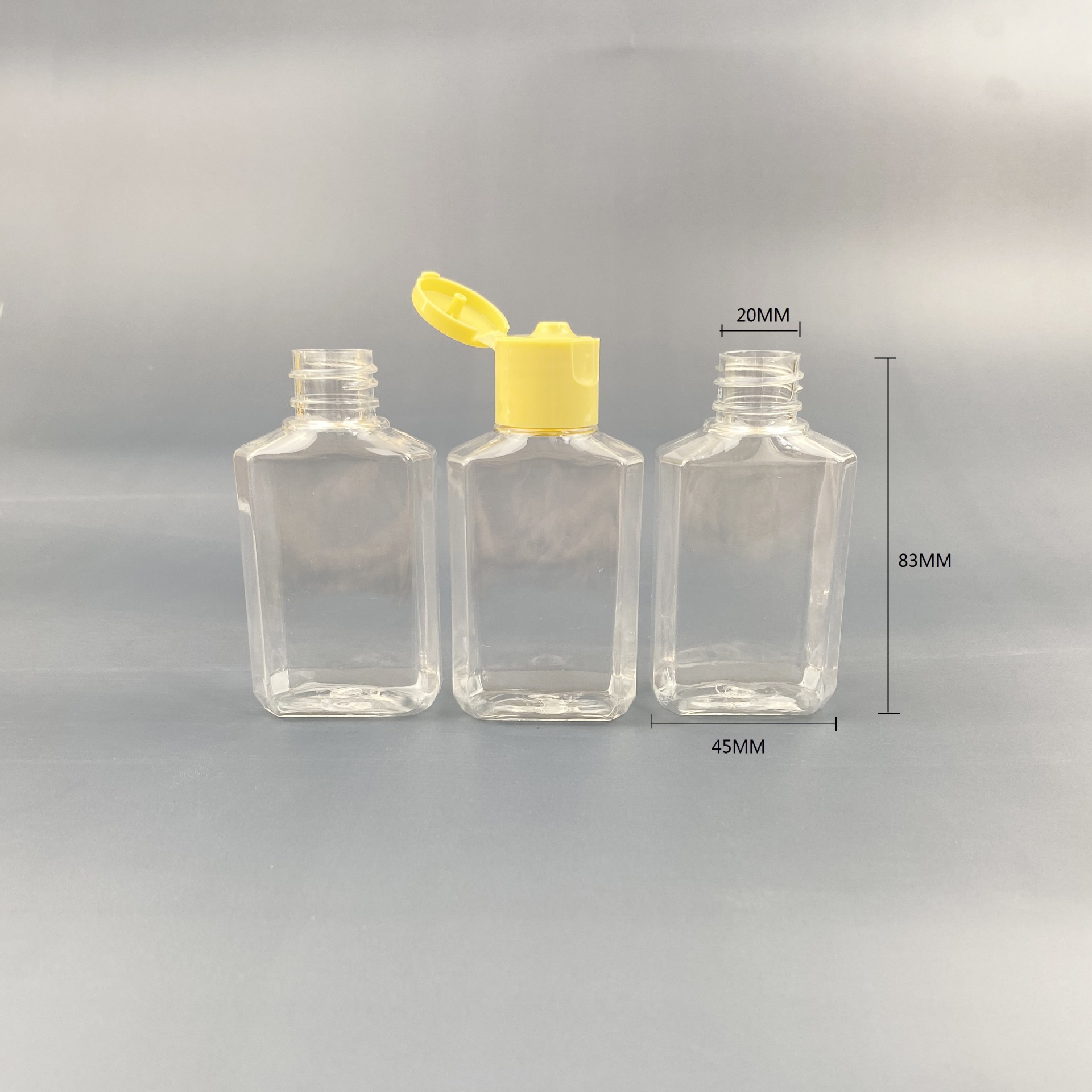 60ML 120MlPET六角免水洗手液瓶 塑料小瓶