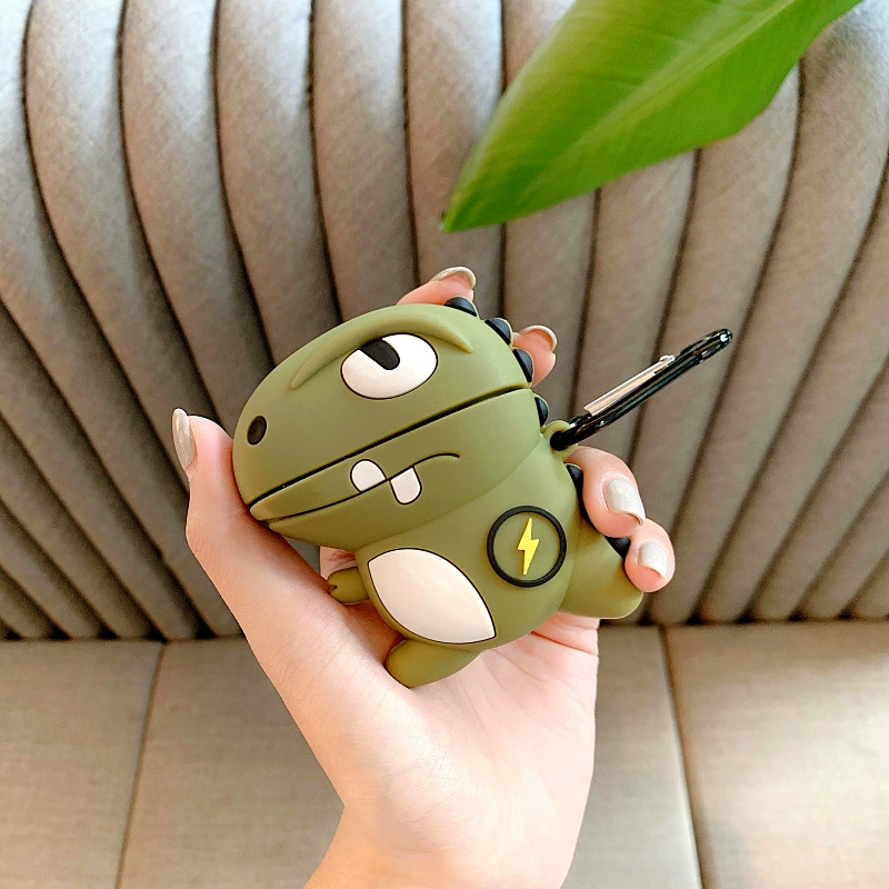 Силиконовые мультяшные наушники совместимые, Bluetooth