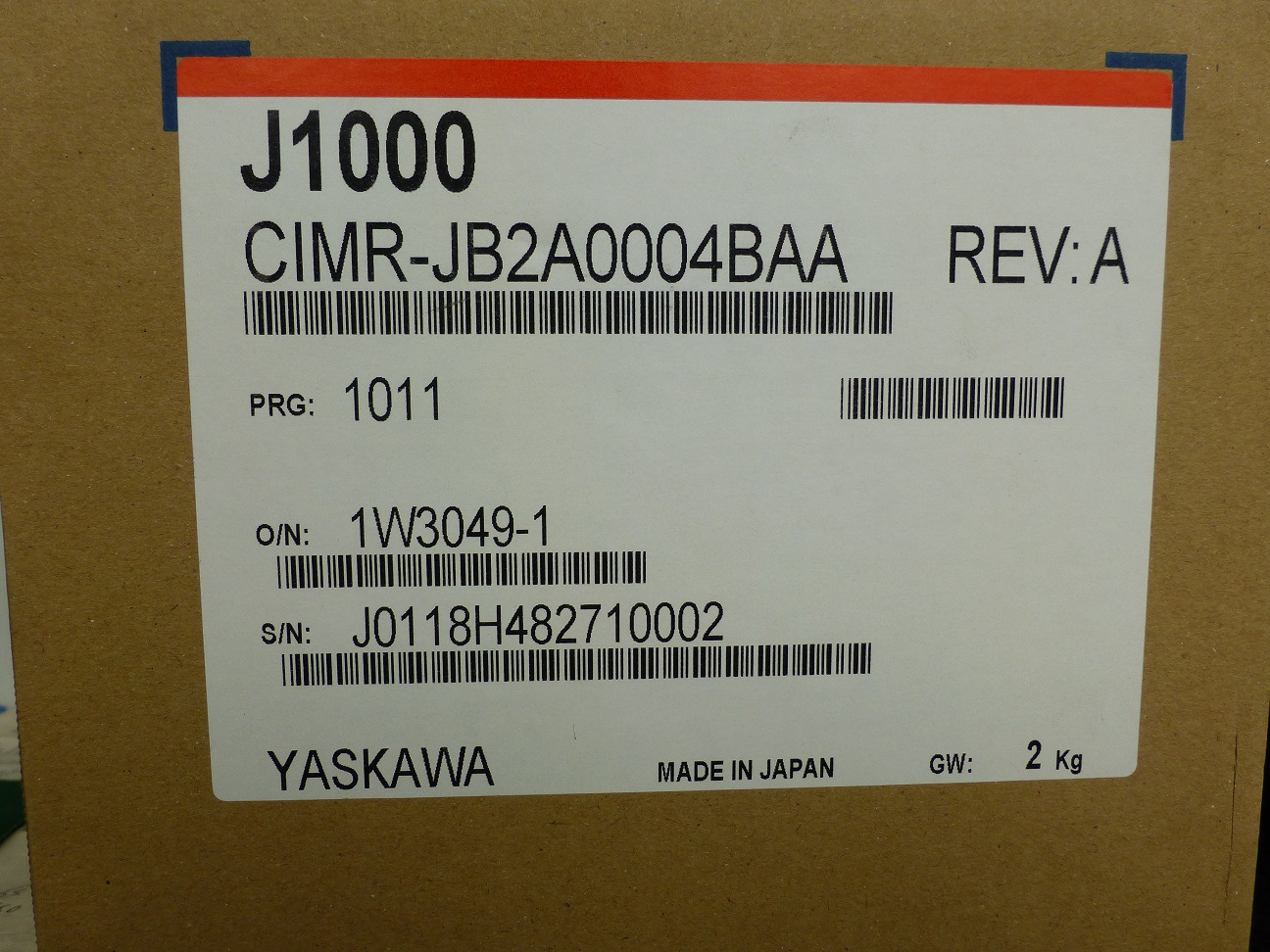 安川变频器CIMR-JB2A0002BBA、CIMR-JB2A0004/0006/0010/0012BBA
