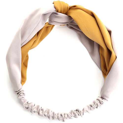 Korean spring and summer cross elastic hairband chiffon silk headband ladies headband hair accessories sports face wash headwear wholesale