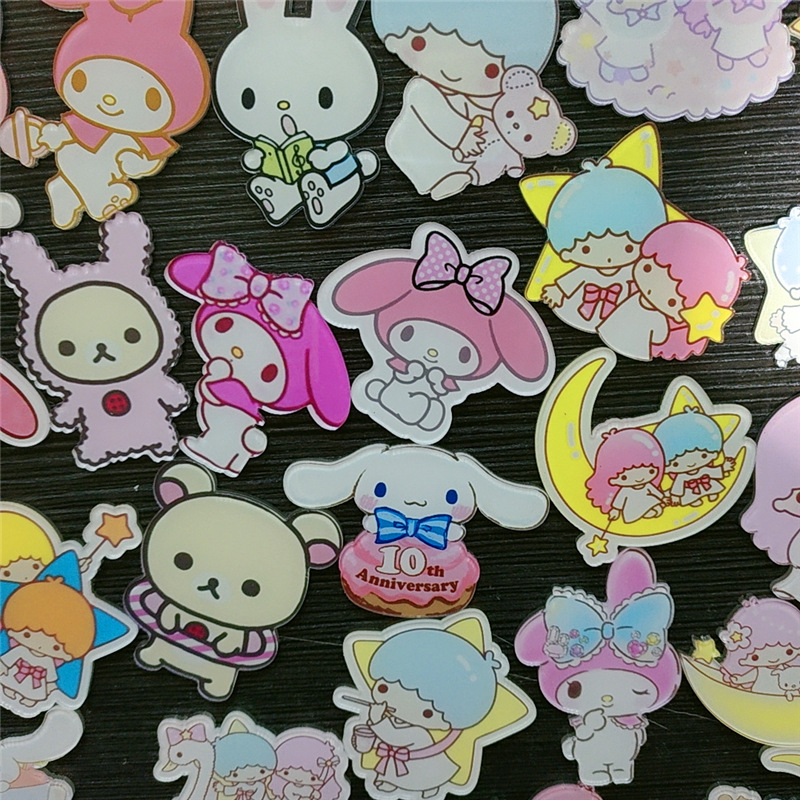 Harajuku Gemini acrílico broche de dibujos animados insignia bolsa accesorios periféricos DIY teléfono móvil Shell parche