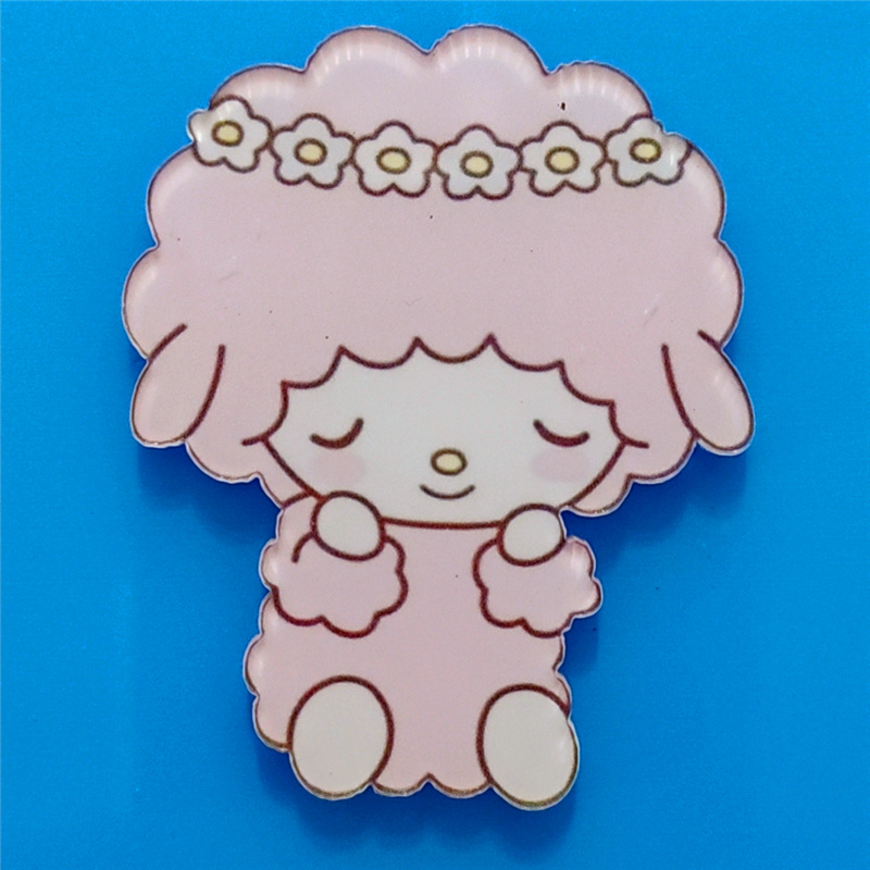 Harajuku Gemini acrílico broche de dibujos animados insignia bolsa accesorios periféricos DIY teléfono móvil Shell parche