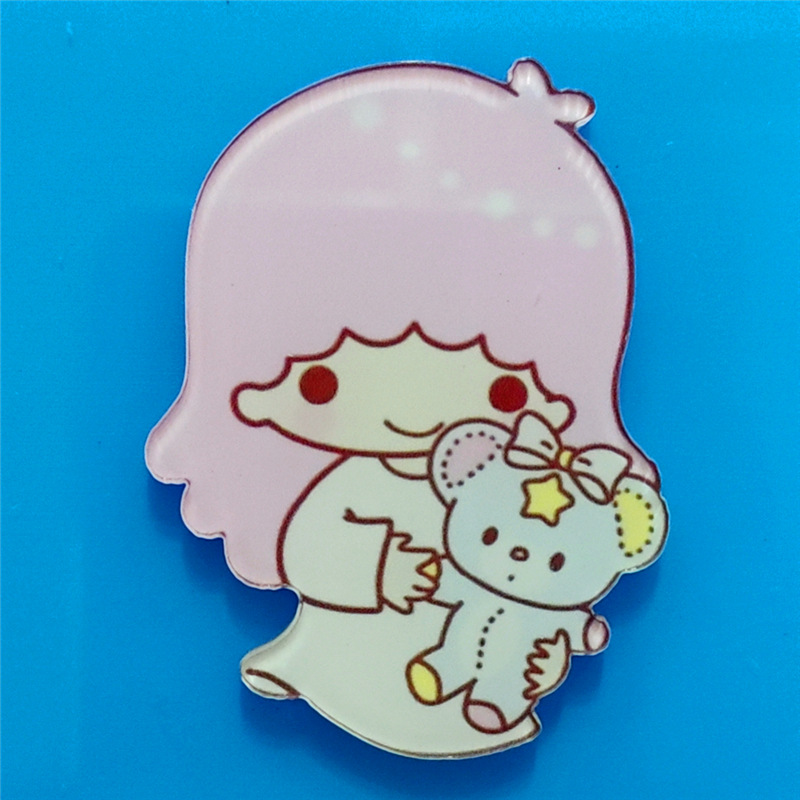 Harajuku Gemini acrílico broche de dibujos animados insignia bolsa accesorios periféricos DIY teléfono móvil Shell parche