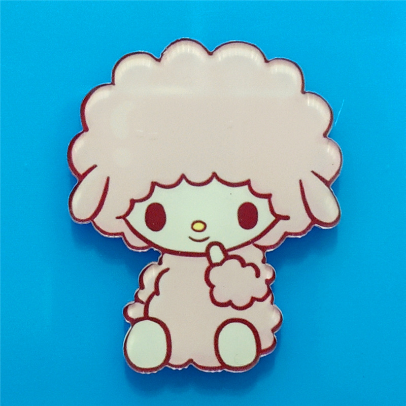 Harajuku Gemini acrílico broche de dibujos animados insignia bolsa accesorios periféricos DIY teléfono móvil Shell parche