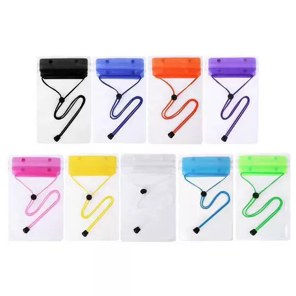 Wholesale Large Mobile Phone Case Transparent Mobile Phone Bag Takeaway Touch Screen Can Hold Power Bank Mobile Phone Bag