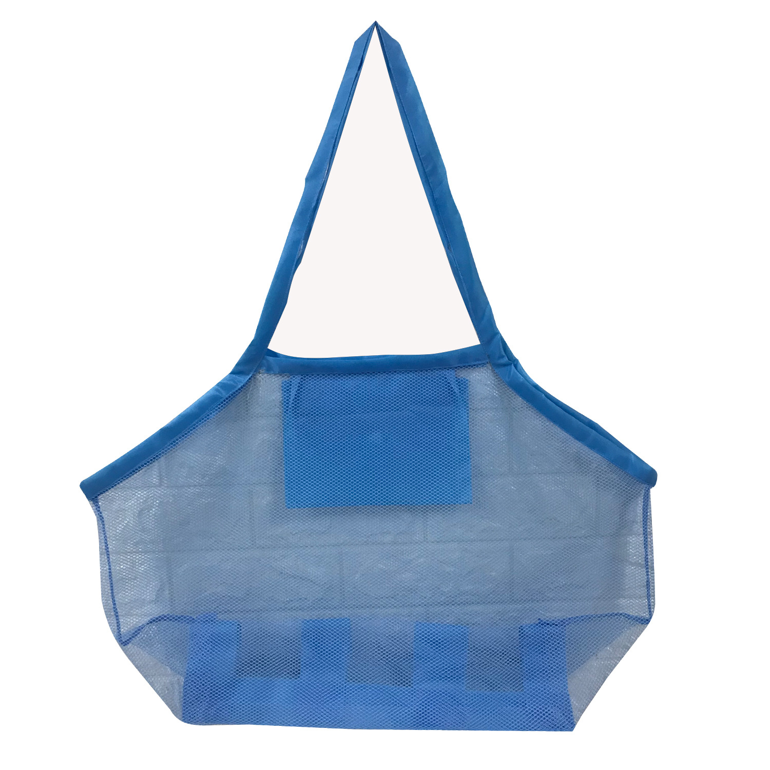 Bolsa de almacenamiento plegable para niños, bolsa de aseo de malla multicapa, bolsa de playa grande, bolsa de almacenamiento portátil para juguetes, disponible en stock