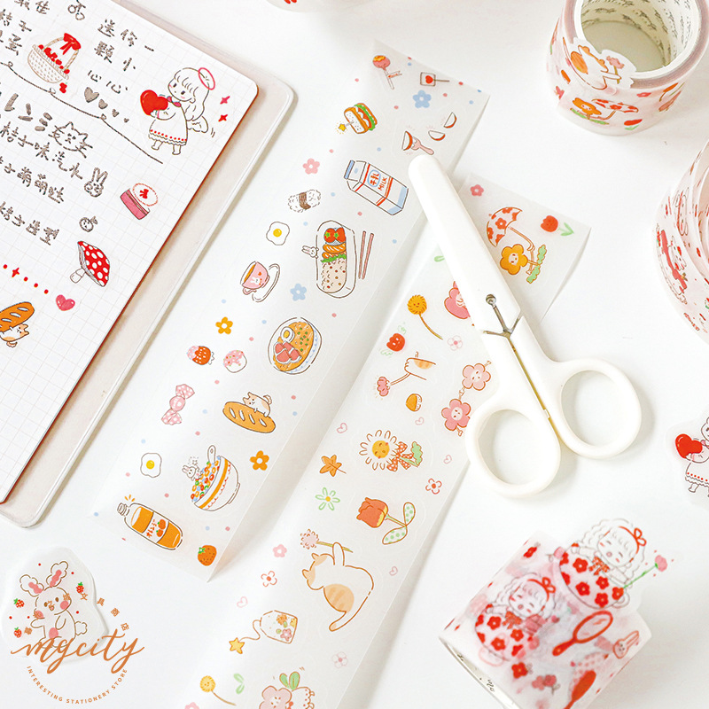 暮光之城 珍妮日志系列 半透明模切硫酸纸胶带手账装饰素材小贴画