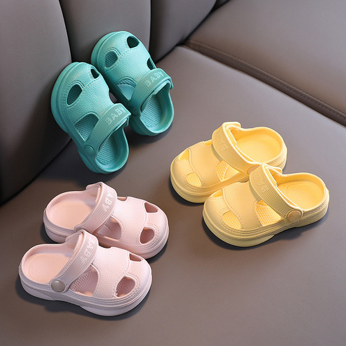 Children's Hole Shoes Summer Boys Baby Non-slip Soft Sole Beach Shoes Girls Baby Infants Cartoon Children's Cool Slippers