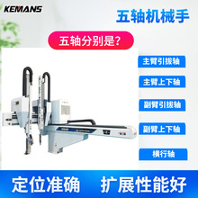 瓶盖衣架滑板注塑机双臂五轴搬运机械手 注塑成品取出机械手臂