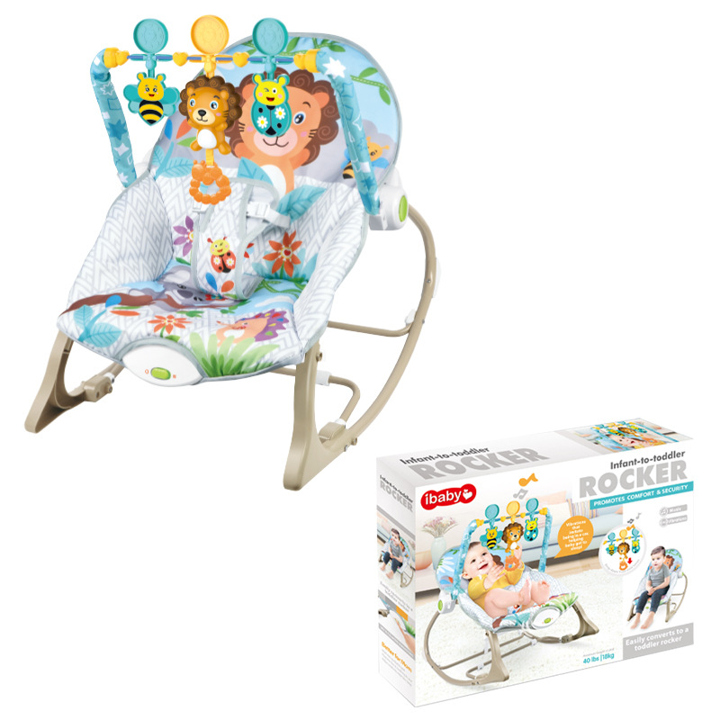 Silla Mecedora Infantil Transfronteriza YRB, Silla de Descanso para Bebés, Cuna, Silla con Música, Vibración e Inercia