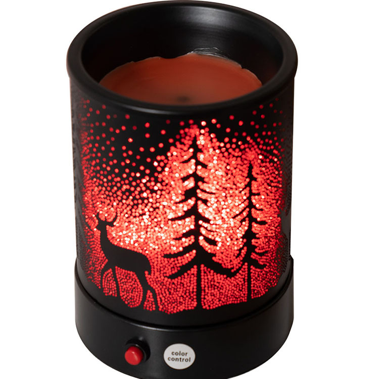 Aromatherapy, LED night light, creative atmospheric table lamp, wrought iron