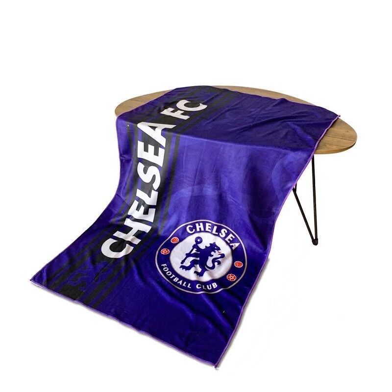 Juventus Barcelona Liverpool Real Madrid Chelsea Large Bath Towel Football Fan Gift Fiber Towel 70*140 Soft