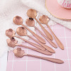 L Stainless steel spoon coffee spoons Japanese -style rose spoons Creative bird's nest cherry blossom spoon flower gel gift