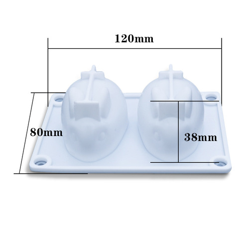 DIY two-in-one rabbit resin mold mirror animal rabbit 3D mold cake decoration mirror stand