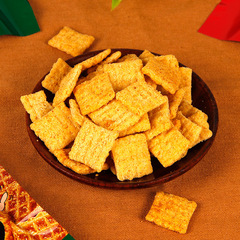 琥珀小米鍋巴22g*20包麻辣牛肉味鍋巴辦公室休閒小吃膨化零食品