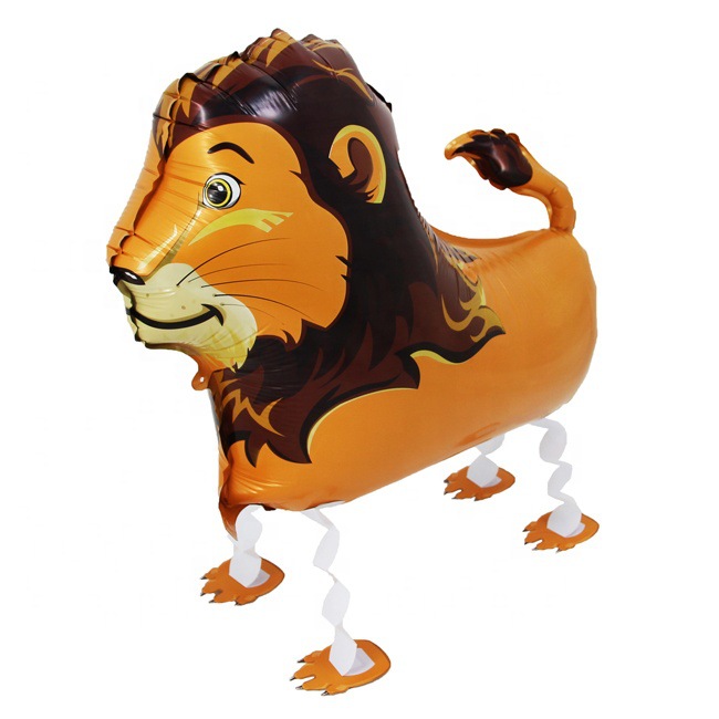 Transfronterizo mascotas caminando globo fiesta de cumpleaños arreglo de película de aluminio globo caminando globo de papel de aluminio