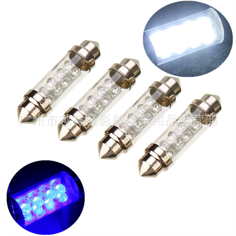 Double Tip 8Led 8 Lights 39, 41, 42mm Car Led Reading Lights License Plate Lights Trunk Lights