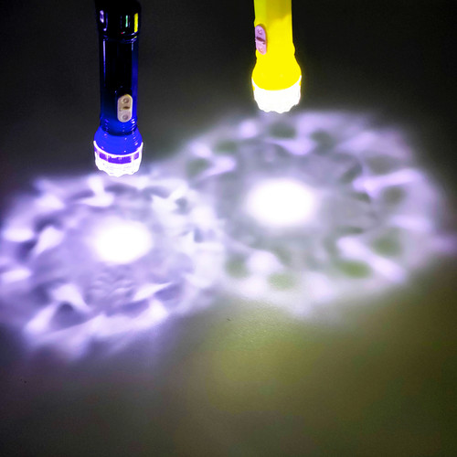 Plastic small flashlight bright flashlight led wholesale practical gift dollar store children's luminous toy