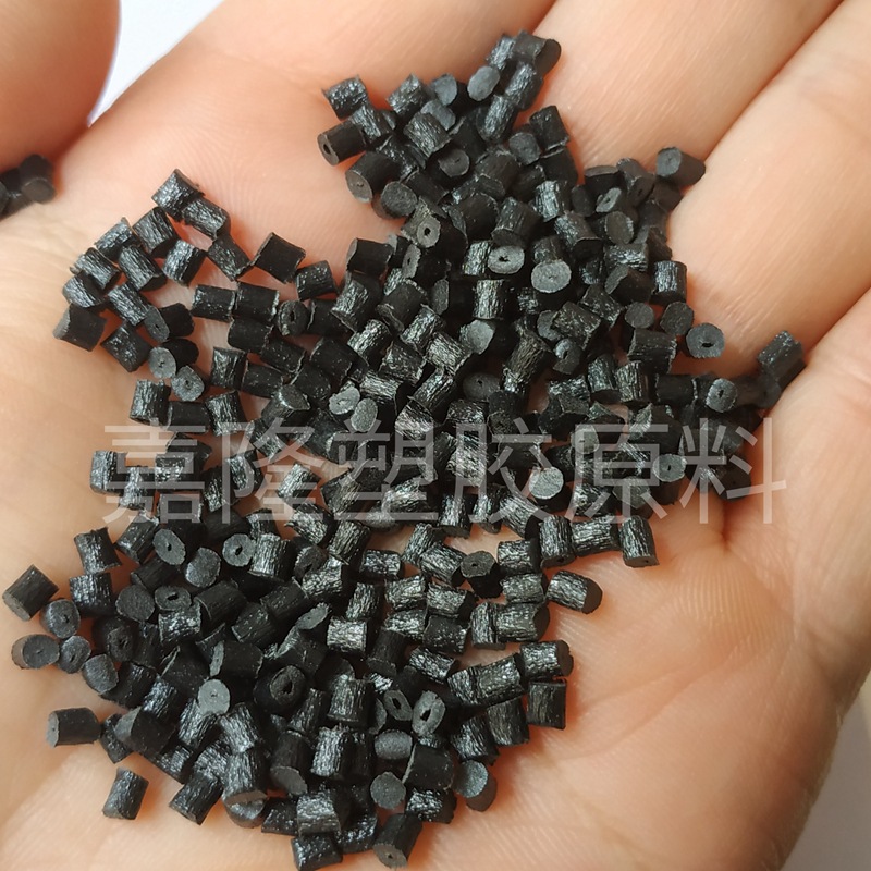 PBT再生颗粒黑色加纤阻燃PBT冲击8加纤30%韧性好耐高温PBT
