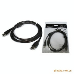 Factory Direct Sale Black USB 2.0 Printing Cable USB to Printing Cable Printer Connection Cable 1.5m Pure Copper Core