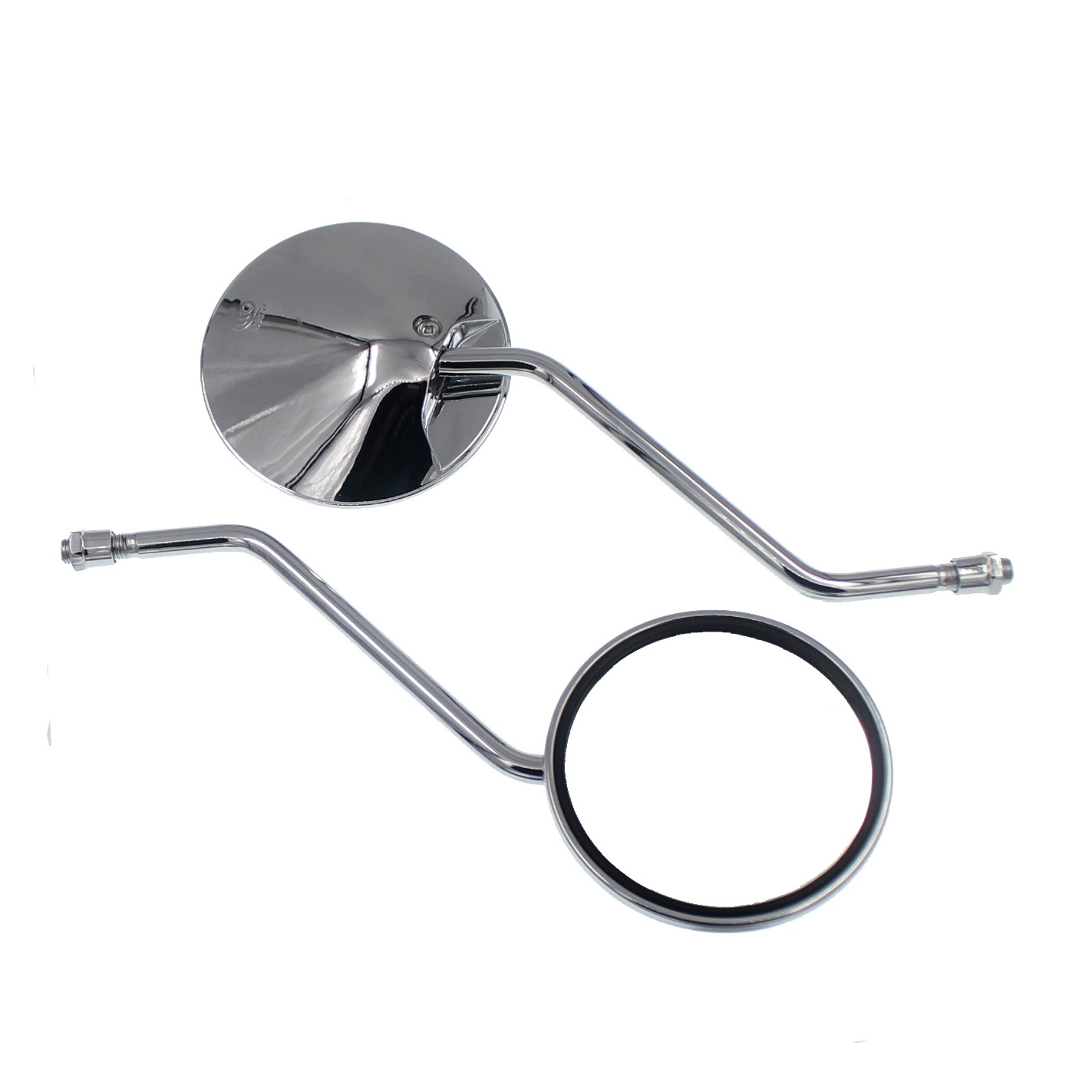 Мотоцикл зеркало заднего вида 10 мм круглое зеркало электромобиль езда мотоцикл зеркало простое Аккумулятор Автомобильное Зеркало