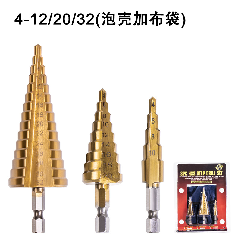 Directo de fábrica Hilda mango hexagonal recto ranura paso taladro pagoda taladro paso escariado traje de taladro en stock al por mayor