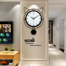 现代简约钟表客厅创意挂钟家居艺术装饰静音时钟墙壁钟亚马逊代发