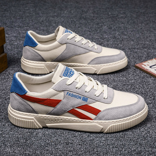 Summer Men's Shoes 2025 New Korean Style Fashion Comfy Canvas Sneakers Casual Student Platform Shoes for Trendsetters