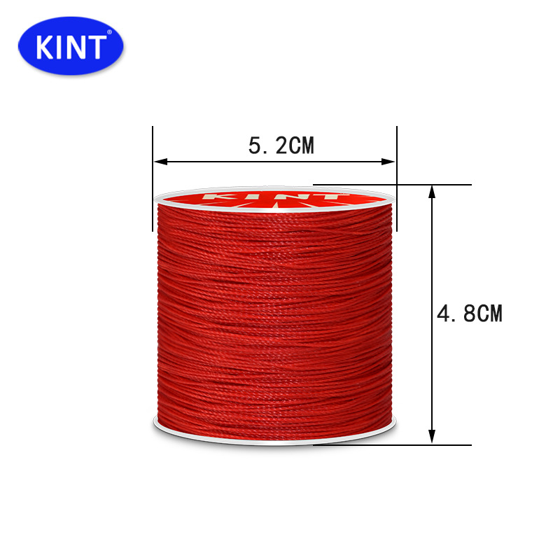Cuerda de algodón KNT cuerda de poliéster cuerda trenzada de color hilo de cera de cuero DIY cuero hecho a mano redondo hilo de cera pulsera cuerda de cabeza