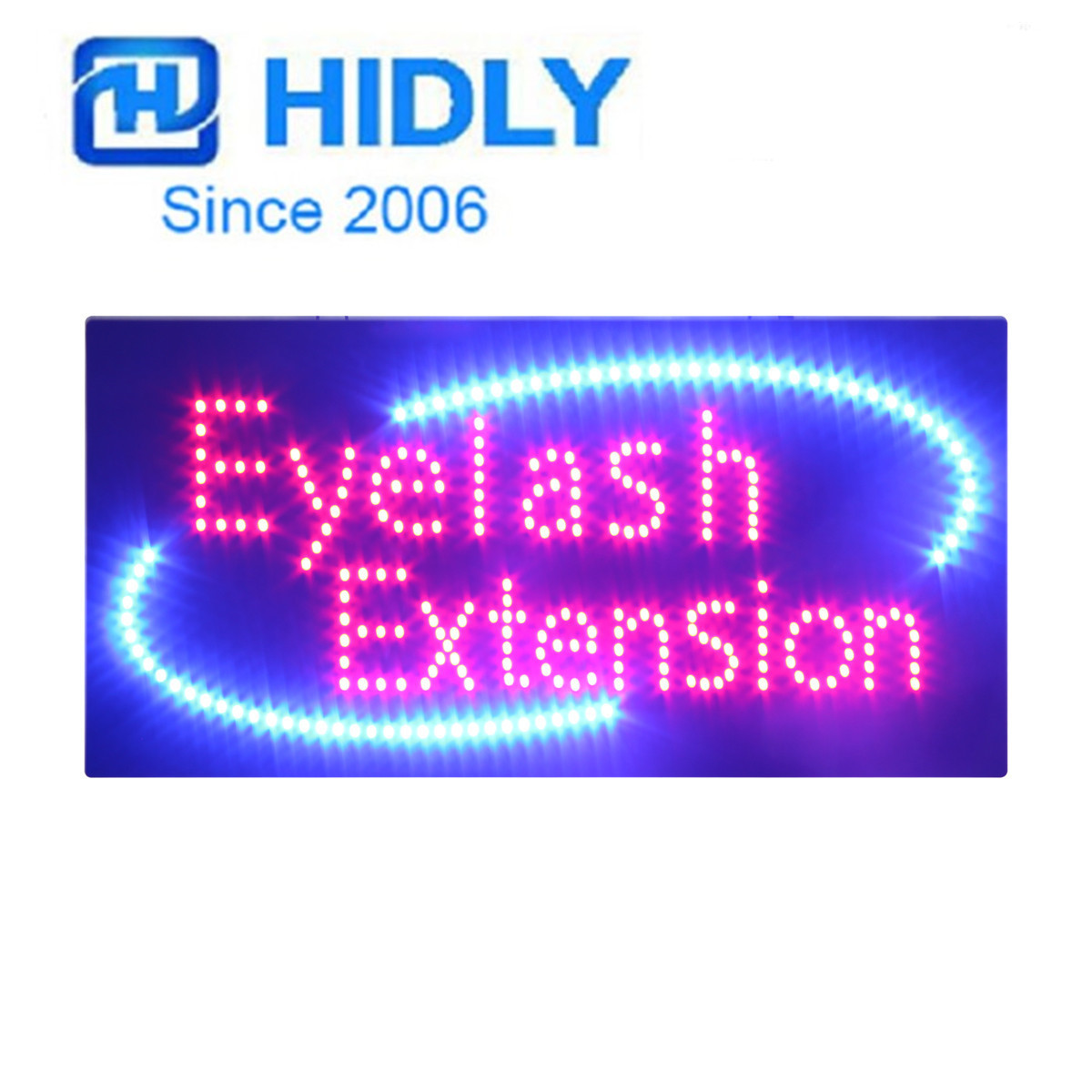 批发供应深圳海得利LED eyelash 美容店招牌商用霓虹灯多功能