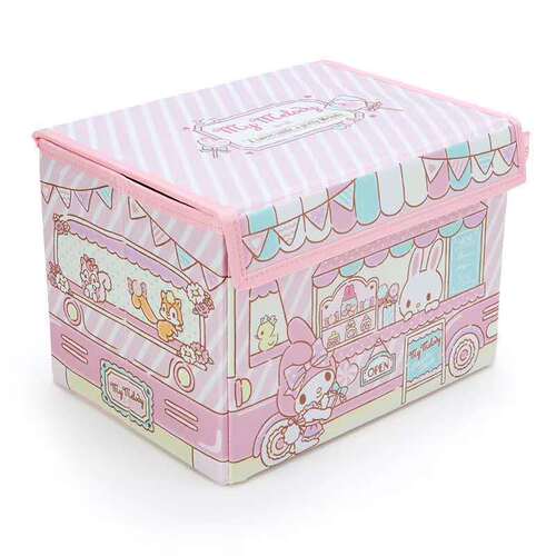 Creative cartoon non-woven folding storage box Meile Yugui Dog Twin desktop organizing box without lid glove box
