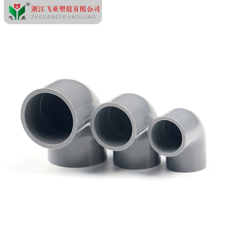 ПВХ водоснабжения фитинги водоснабжения локоть 90 градусов под прямым углом совместных водоснабжения трубы фитинги Белый Синий Серый