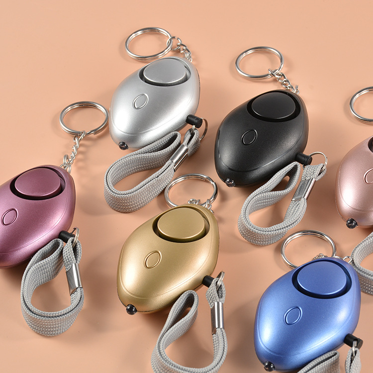 新款个人报警器安防报警器130DB声音防狼器报警器蜂鳴器外形更美