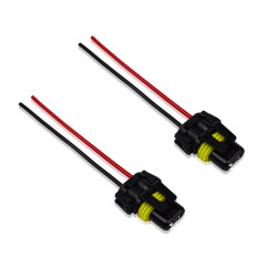 自動車ソケット線led hid 9005/hb 3 9006/hb 4 9012防水メス継手プラグ線付き