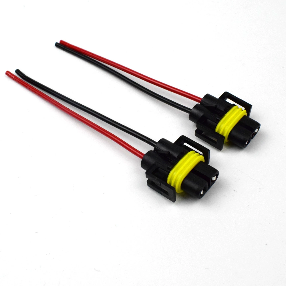 Автомобильный разъемный кабель для LED/HID H11 H9 H8 880 H16JP, водонепроницаемый, гнездовой соединитель