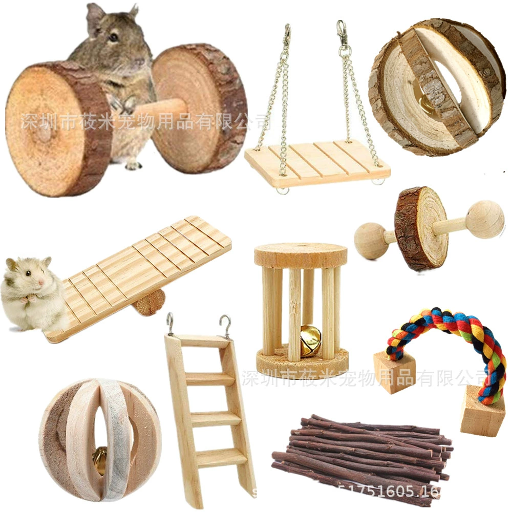 Ebay Amazon AliExpress Хомяк Игрушка костюм комбинированная игрушка деревянные коренные зубы игрушка грызть игрушка