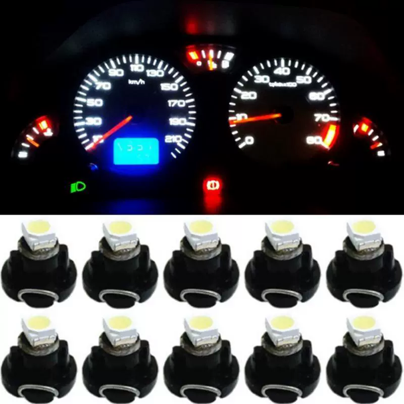 Новый автомобиль T3 T4.2 T4.7-3030-1SMD светодиодная приборная подсветка воздушного контура часы лампа