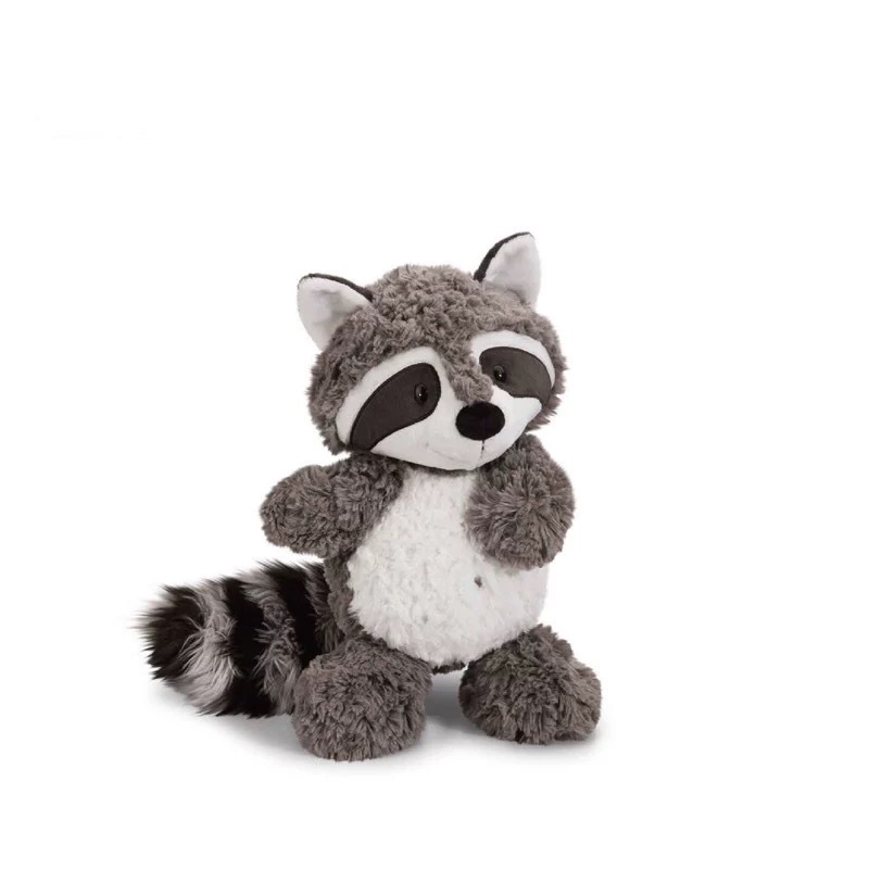 Venta al por mayor Linda cola grande mapache muñeca pequeño mapache muñeca de juguete de peluche muñeca de regalo de cumpleaños de los niños