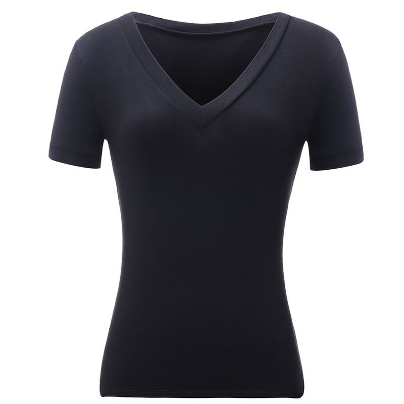 Ropa de baile para mujeres de manga corta con cuello en V ropa de práctica corta Ropa de baile elástica verano nueva ropa de Yoga de ballet