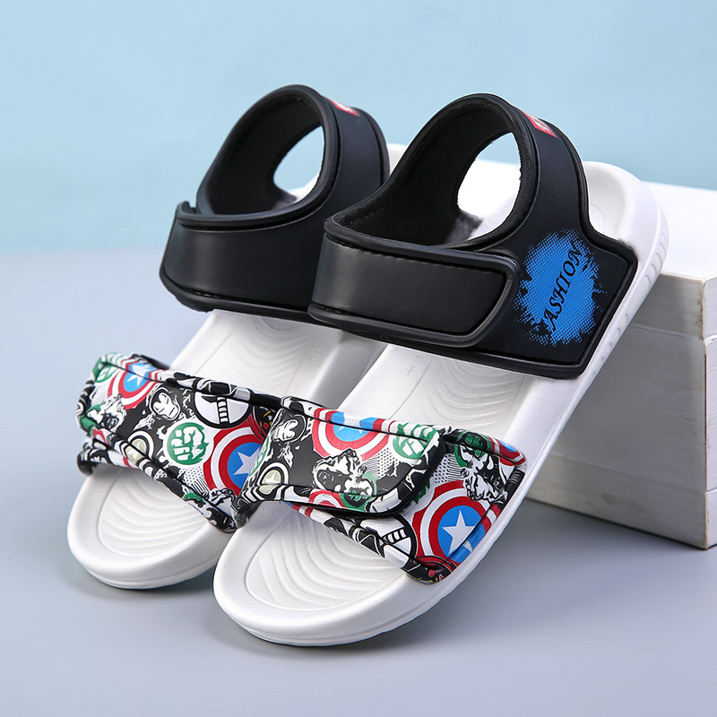 Zapatos de playa para niños 2023 nuevos Velcro sandalias luminosas para niños zapatos de bebé moda Velcro Bebé Zapatos para niños