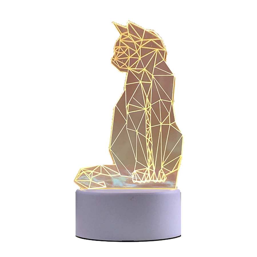 Electronic acrylic creative table lamp, night light, creative gift, 3D, Birthday gift 5