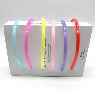 Candy Color Children's Simple Jelly Headband Little Girl's Simple Head Buckle