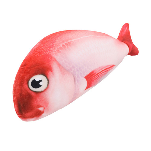 Wholesale cat toys, self-pleasure cat stick, bite-resistant kitten molar tool, cat supplies, chewing toy fish, simulated fish
