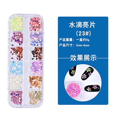 [Fábrica de 11 años] nuevos accesorios para uñas conjunto completo de lentejuelas taladro de uñas remache accesorios de metal